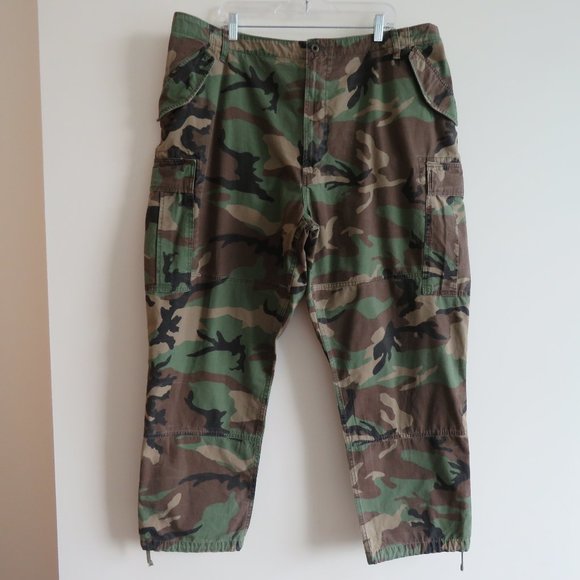 POLO RALPH LAUREN Men's Green Surplus Camo Utility Cotton Canvas Cargo Pant - Picture 2 of 16